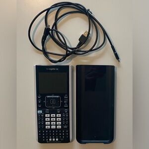Texas Instruments TI Nspire CX Graphing Calculator With Case & Charger USB Cable